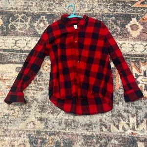 red and black checkered flannel